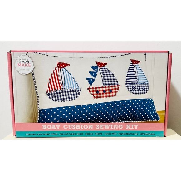 NWT: Simply Makes -  Boat Cushion Sewing Set & DIY Craft Kit - Picture 1 of 5